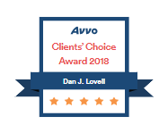 Dan Lovell of Nevada Traffic Ticket Pro Avvo client's choice award 2018